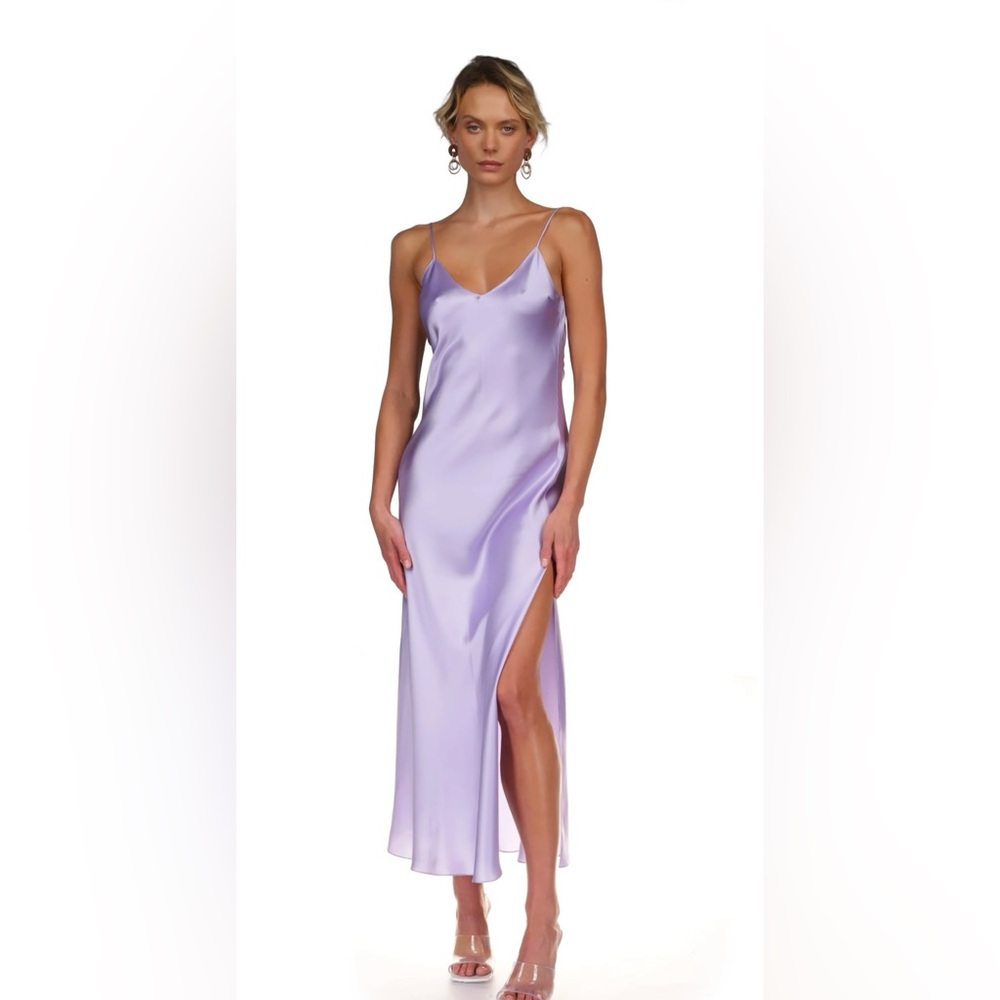 Danni Jo Lavender Maxi Bias slip, S